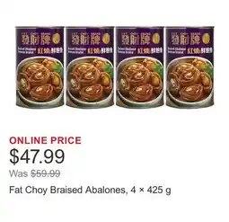Costco Fat Choy Braised Abalones, 4 × offer