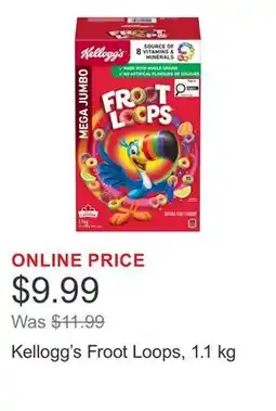 Costco Kellogg's Froot Loops offer