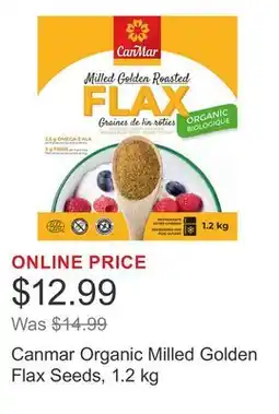 Costco Canmar Organic Milled Golden Flax Seeds offer