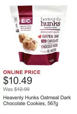 Costco Heavenly Hunks Oatmeal Dark Chocolate Cookies offer