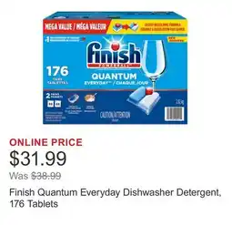 Costco Finish Quantum Everyday Dishwasher Detergent, 176 Tablets offer