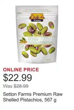 Costco Setton Farms Premium Raw Shelled Pistachios offer