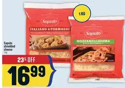 Marché Adonis Saputo shredded cheese offer
