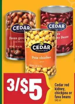 Marché Adonis Cedar red kidney, chickpea or fava beans offer