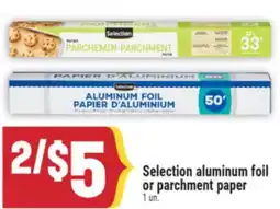 Marché Adonis Selection aluminum foil or parchment paper offer