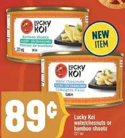 Marché Adonis Lucky Koi waterchesnuts or bamboo shoots offer