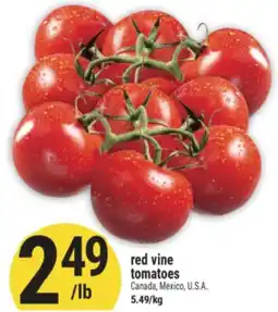 Marché Adonis Red vine tomatoes offer