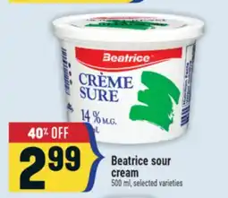 Marché Adonis Beatrice sour cream offer