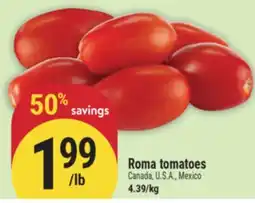 Marché Adonis Roma tomatoes offer