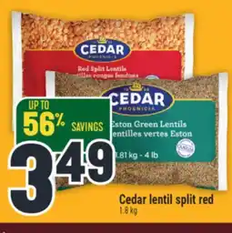 Marché Adonis Cedar lentil split red offer