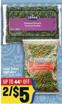 Marché Adonis Cedar frozen vegetables offer