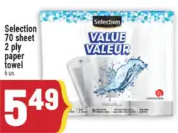 Marché Adonis Selection 70 sheet 2 ply paper towel offer