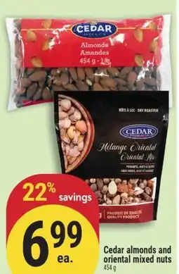 Marché Adonis Cedar almonds and oriental mixed nuts offer