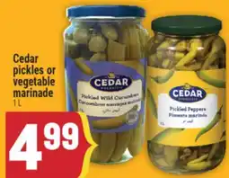 Marché Adonis Cedar pickles or vegetable marinade offer