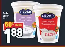 Marché Adonis Cedar yogurt offer