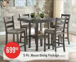 The Brick Mosse 5pc Counter Height Dining Set, Grey offer
