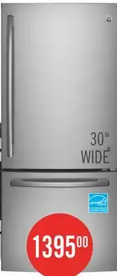 The Brick GE 30 20.9 Cu. Ft. Bottom-Mount Refrigerator - Stainless Steel Fingerprint Resistant - GDE21DYRKFS offer