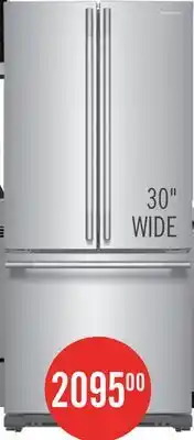 The Brick KitchenAid 20 Cu. Ft. 30 French Door Refrigerator - PrintShield Stainless Steel - KRFF330SPS offer