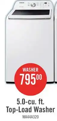 The Brick Samsung 5.1 Cu. Ft. Top-Load Washer - White - WA44A3205AW/A4 offer