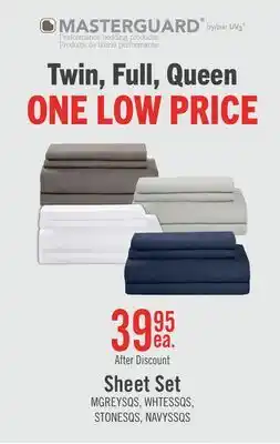 The Brick Masterguard Ultra Advanced 4-Piece Queen Sheet Set - Grey offer