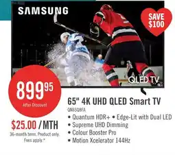 The Brick SAMSUNG 65 Q8F QLED AI 4K UHD Smart Tizen OS TV (QN65Q8FAAFXZC) - 2025 Model offer
