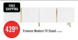 The Brick Frances Modern Tv Stand With 4 Doors,high-gloss White Tv Stand offer