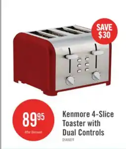 The Brick Kenmore 4-Slice Toaster with Dual Controls Red - KKTSDC4SR offer