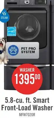 The Brick Maytag 5.8 Cu. Ft. Pet Pro Smart Front-Load Washer - Midnight Steel - MFW7020RF offer