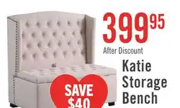 The Brick Katie 45.75 Wingback Storage Bench - White offer