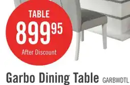 The Brick Garbo Dining Table with Glass Insert, Pedestal Base, Glam, 78.75W - White offer