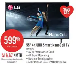 The Brick LG 55 NANO80 LED 4K UHD Smart webOS TV (55NANO80AUA.ACC) - 2025 Model offer