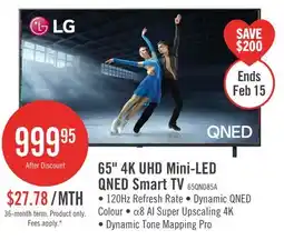 The Brick LG 65 QNED85 evo AI Mini-LED 4K UHD Smart webOS TV (65QNED85AUA.ACC) - 2025 Model offer