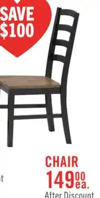 The Brick Raven Dining Chair, Ladder-Back - Two-Tone Black & Brown offer