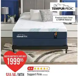 The Brick Tempur-Pedic TEMPUR Support Firm Queen Mattress offer