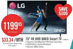 The Brick LG 75 QNED80 QNED 4K UHD Smart webOS TV (75QNED80AUA.ACC) - 2025 Model offer