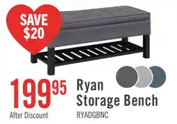 The Brick Ryan Storage Bench offer