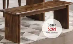 The Brick Vale Dining Bench, Wood, 58W - Brown offer