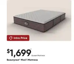 Sleep Country Beautyrest Mod 1 Mattress offer