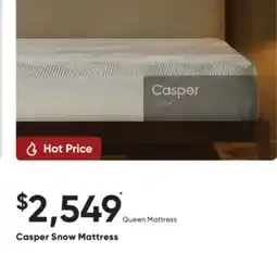 Sleep Country Casper Snow Mattress offer
