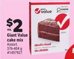 Giant Tiger Giant Value cake mix offer