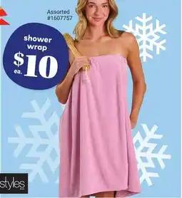 Giant Tiger shower wrap offer