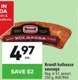 Giant Tiger Brandt kolbassa sausage offer