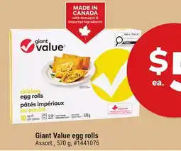 Giant Tiger Giant Value egg rolls offer