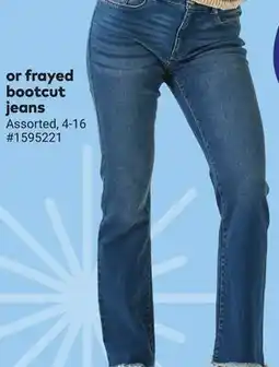 Giant Tiger Frayed bootcut jeans offer