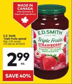 Giant Tiger E.D. Smith Triple Fruits spread offer