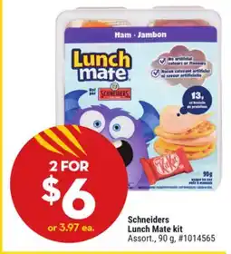 Giant Tiger Schneiders Lunch Mate kit offer