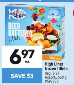 Giant Tiger High Liner frozen fillets offer