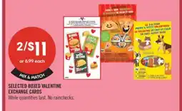 Shoppers Drug Mart SELECTED BOXED VALENTINE EXCHANGE CARDS offer