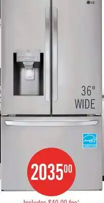 The Brick 28-cu. ft. Stainless Steel French-Door Fridge offer
