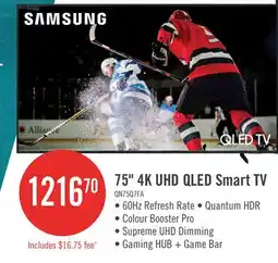 The Brick 75 4K UHD QLED Smart TV offer